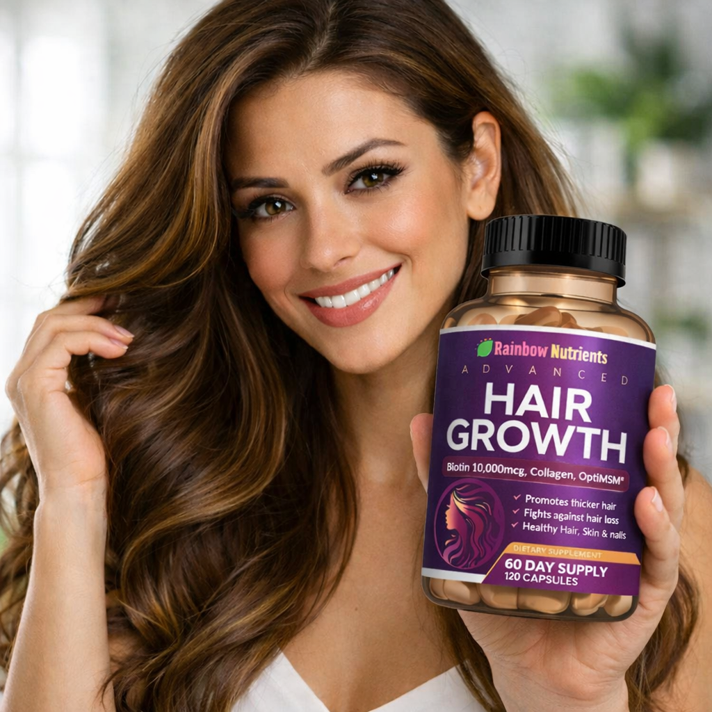 Vitaminas para el crecimiento del cabello para mujeres: Regresa naturalmente más fuerte y saludable cabello, piel y uñas